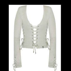 Hidden cult Wynn long sleeve lace up